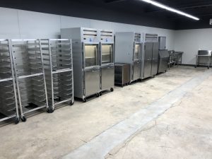 finishing kitchen at fort worth event venue
